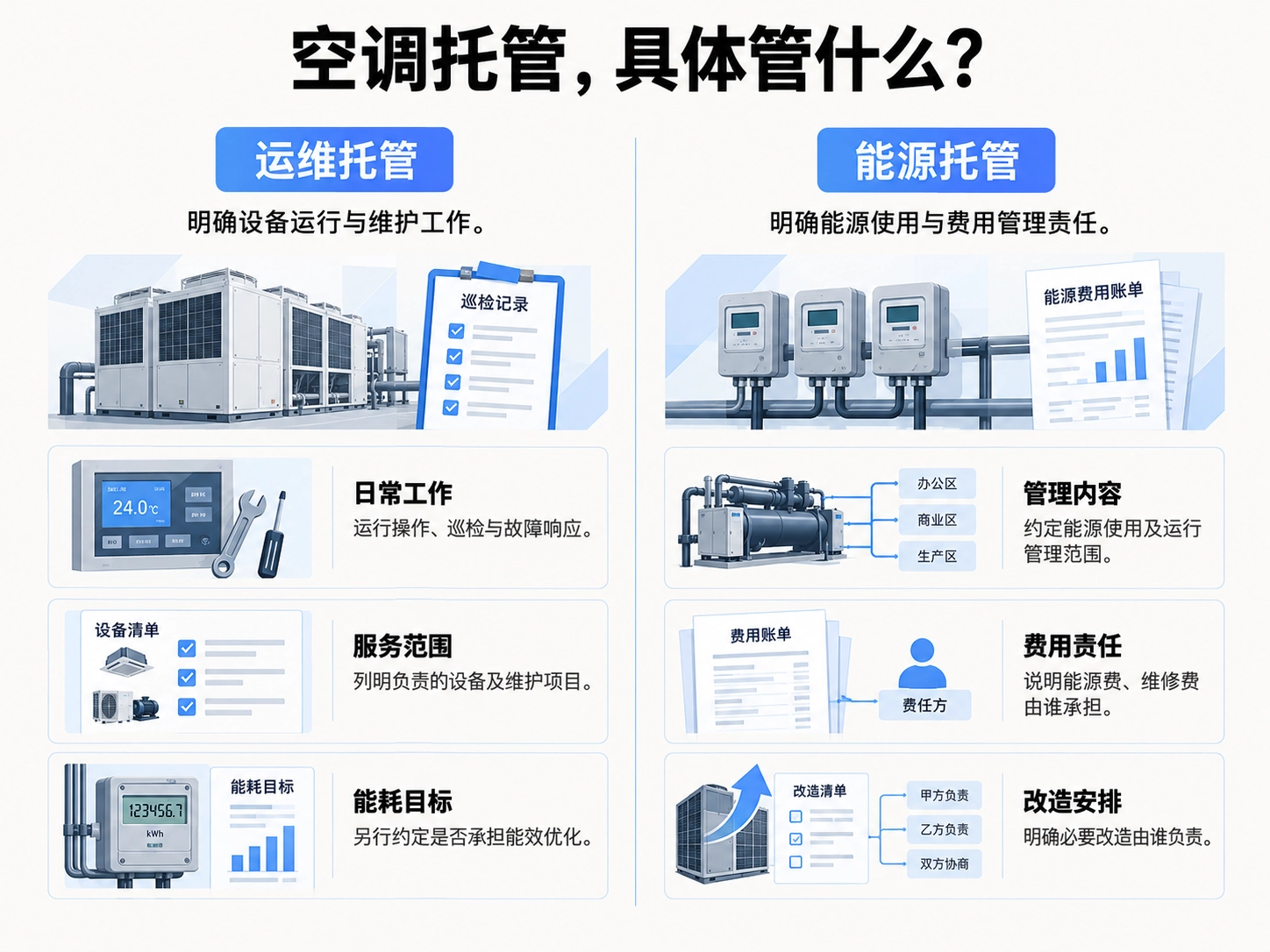 运维托管、能源托管和节能效益分享有什么区别?