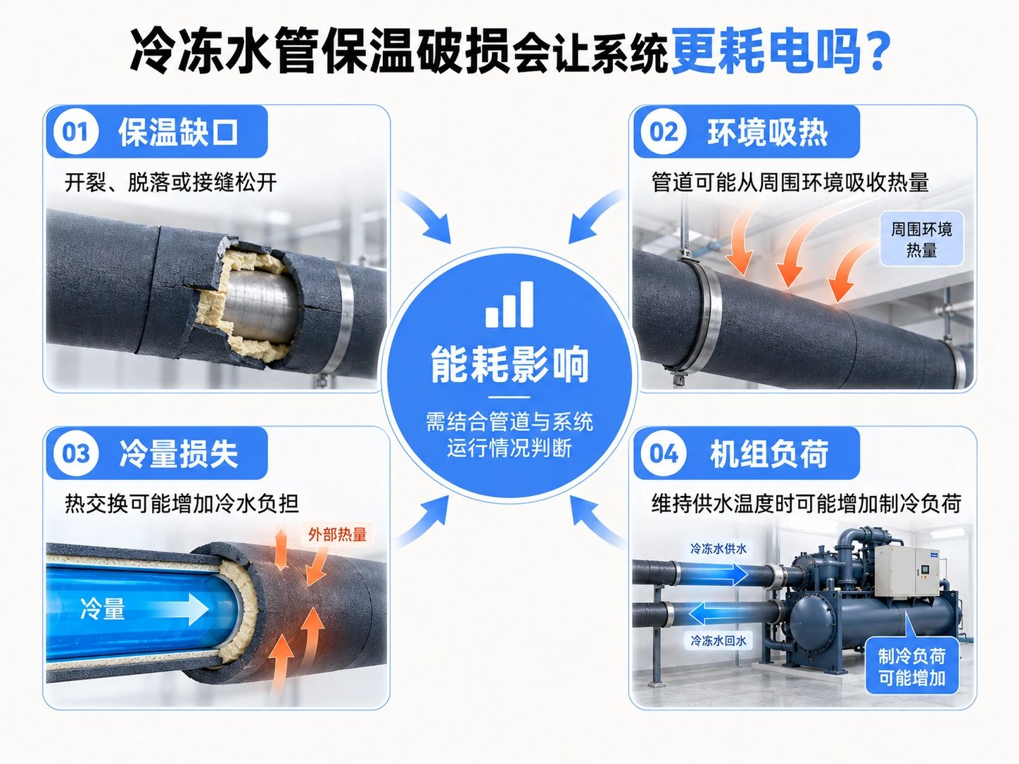 保温破损会增加冷量损失吗？